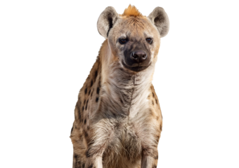 Spotted hyena Isolated on transparent or white background
