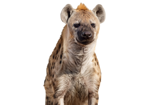 Spotted hyena Isolated on transparent or white background