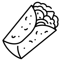 Kebab Line Icon