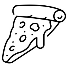 Pizza Line Icon