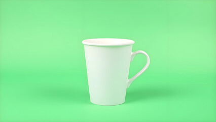white cup on green