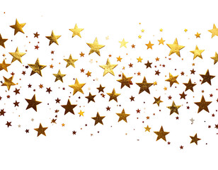 Gold stars confetti on a black background (1)
