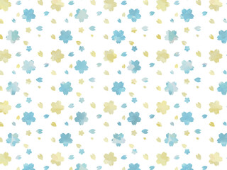 桜の和風背景素材