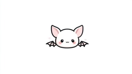 Cute white bat