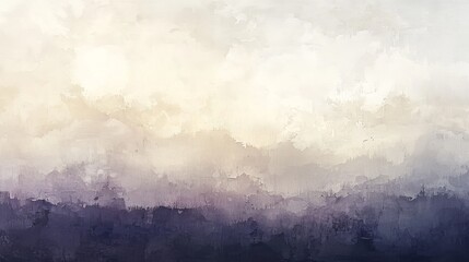 Dreamy abstract landscape with soft light and soothing purple hues, perfect for design