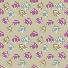 onion abstract art seamless geometric graphic watercolor pastel artwork decoration vector.Simple template wallpaper print fabric pattern doodle cute curve line hand drawn.Wabi sabi style 
