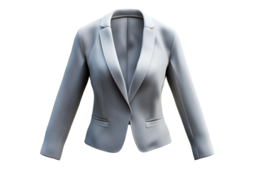 Two-tone gray gradient fashion blazer
