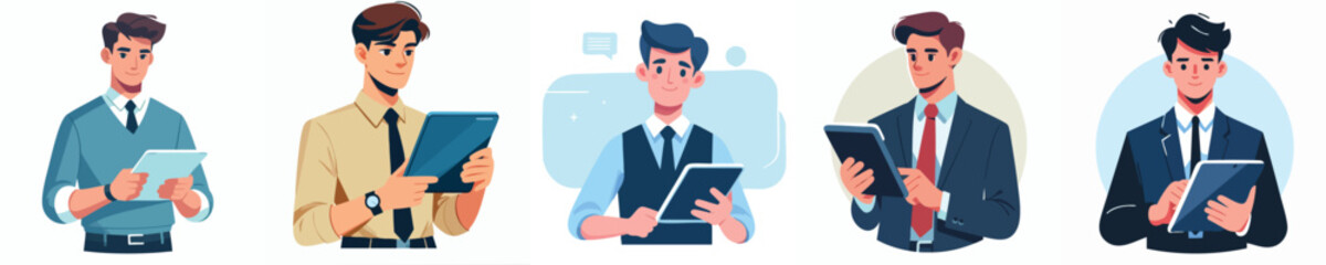 Startup Founder with Tablet for Business and Technology