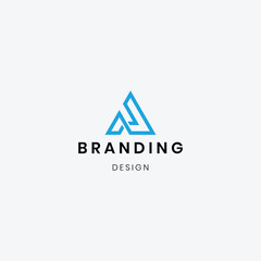 Abstract professional A logo for creative branding.