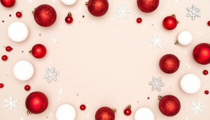 Christmas decorations frame