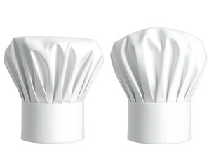 Two white chef's hats
