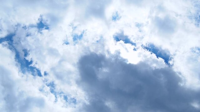 曇り空　タイムラプス