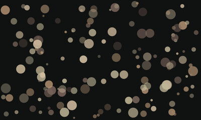 Abstract Brown and Grey Circles in Minimalist Composition on Black Background