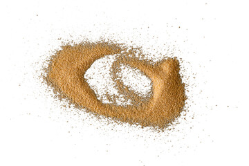 Brown Sand Pile Flatlay on Transparent