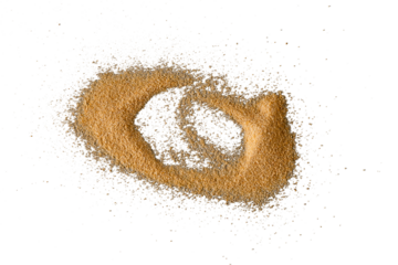 Brown Sand Pile Flatlay on Transparent