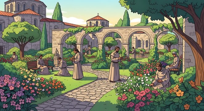 Monastery Garden. (2)