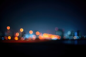 Blurry city lights at night (1)
