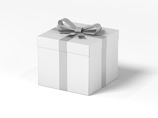 Gift Box 3D Render Isolated White for Mockup 2