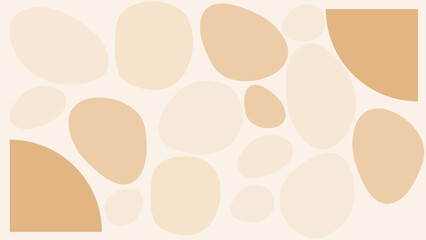 Minimal Abstract Beige Shapes Background for Modern Neutral Creative Design Projects