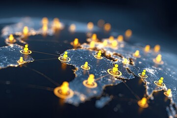 Global network of interconnected people (1)