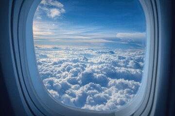 High-altitude view of clouds