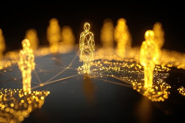 Golden figures on a network map