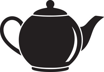 Teapot Silhouette Vector Tea Kettle Clipart