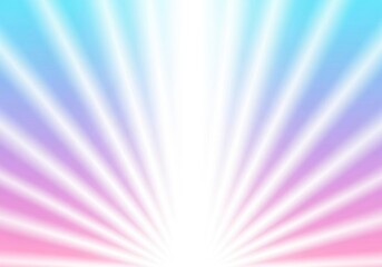 Obraz premium Soft Sunburst Rays with Pastel Gradient Background. Blue, Pink and Purple Color Overlay