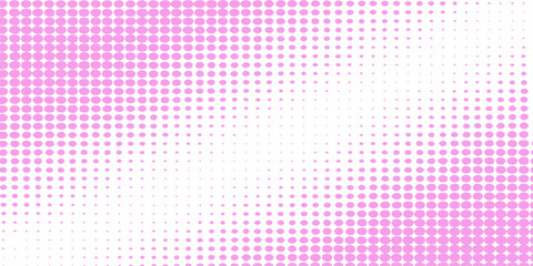 Pink halftone dots pattern texture vector background with futuristic digital grid element for business decoration and technology illustration