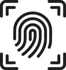 Secure your digital life with cutting edge biometric authentication, fingerprint scan vector graphic for security and access control, identity verification