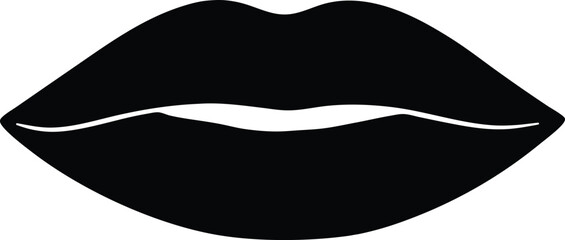 Lipstick kiss vector icon.eps
