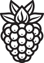 Raspberry icon clean simple outline