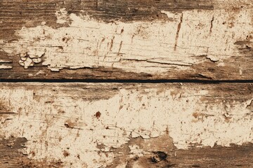 Aged wooden planks with peeling paint