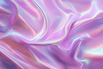 Fototapeta premium Abstract iridescent fabric folds (3)