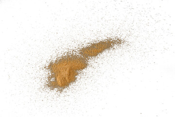 Brown Sand Pile Flatlay on Transparent