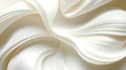 Obraz premium A flowing abstract white background with a silky soft wave pattern and a subtle light.