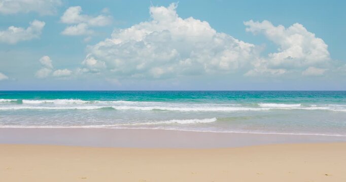 Beautiful landscape view of tropical beach and sea