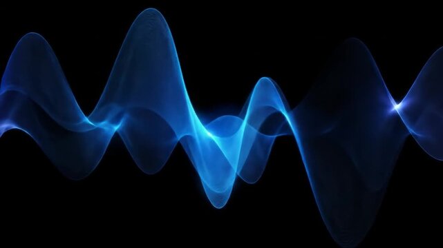 Abstract blue wave background