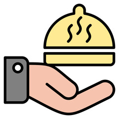 Food lineal color icon