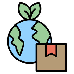 Logistic lineal color icon