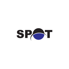 Spot Planet Logotype vector template, with circle planet logo