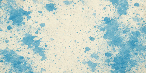 Brown weathered vintage paper with a blue grunge texture and a dirty wall pattern