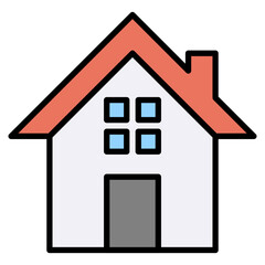 Home lineal color icon