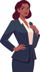 Confident Businesswoman in a Suit