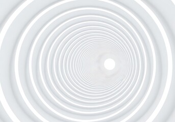 Obraz premium Abstract concentric circles forming perspective tunnel minimalist design