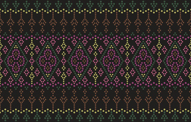 Ethnic Pattern. Ethnic India Bhandhani seamless pattern for embroidery, textile decoration and tile design.