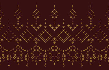Ethnic Pattern. Ethnic India Bhandhani seamless pattern for embroidery, textile decoration and tile design.