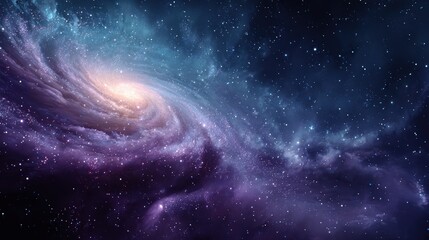 Obraz premium Beautiful Deep Space Background with Swirling Cosmic Patterns