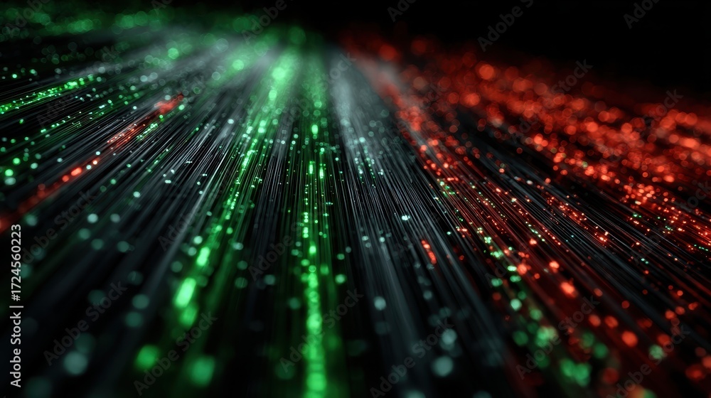 Wall mural abstract visualization of high-speed financial trading dynamics