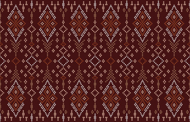 Ethnic Pattern. Ethnic India Bhandhani seamless pattern for embroidery, textile decoration and tile design.